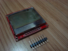 Nokia 5110 LCD Module Backlight 84X48 adapter PCB (arduino AVR PIC) foto