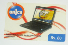 Cartela telefonica - LAPTOP - TEHNIC - PORTATIL VIT M2400 - VENEZUELA - 2+1 gratis toate produsele la pret fix - CHA1004 foto