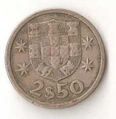 Moneda 2,5 escudos 1964 - Portugalia foto