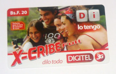 Cartela telefonica - OAMENI - TINERI - VENEZUELA - 2+1 gratis toate produsele la pret fix - CHA982 foto