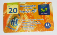 Cartela telefonica - BAUTURI - HIT NARANJA - PORTOCALE - VENEZUELA - 2+1 gratis toate produsele la pret fix - CHA995 foto