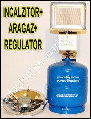 Butelie-Aragaz-Incalzitor Gaz Kit Economic Gatit Incalzit Aeroterma Camera Cort Gaz foto