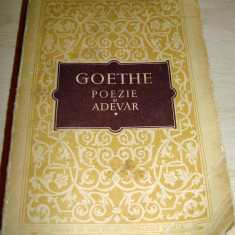 POEZIE si ADEVAR - GOETHE