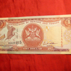 Bancnota 1 Dolar 2002 Trinidad Tobago , cal.NC