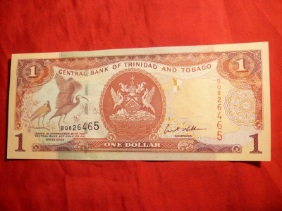 Bancnota 1 Dolar 2002 Trinidad Tobago , cal.NC foto
