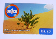 Cartela telefonica - NATURA - DESERT - MEDANOS DE CORO - ESTADO FALCON - VENEZUELA - 2+1 gratis toate produsele la pret fix - CHA1010 foto