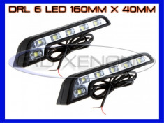 DRL 6-LED 1W - MERCEDES STYLE 160mm x 40mm - DAYTIME RUNNING LIGHT LUMINI DE ZI foto