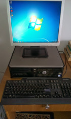 Dell Optiplex 755 cu monitor LCD 17&amp;quot; Intel Core 2 Duo 2GB RAM 80GB HDD foto