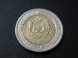 Maroc -moneda de colectie - 5 dirhami 2002 bimetal - spectaculoasa !, Africa