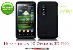 HUSA NEAGRA SILICON LG P920 OPTIMUS 3D - TRANSPORT GRATUIT POSTA RO! foto