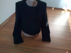 Sacou dama PRADA original, masura 42 colectie vara 14 culoare albastru 700 euro in magazin foto