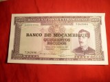 Bancnota 500 Escudos ,supratip.Banco de Mozambic -colonie portugheza , NC