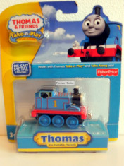 Take-n-Play cu magnet - Thomas and Friends trenulet jucarie - THOMAS locomotiva cu nr.1 - NOU foto