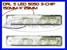 DRL 5-SMD 5050 - 150mm x 29mm - DAYTIME RUNNING LIGHT - LUMINI DE ZI foto