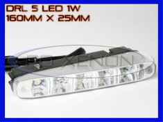 DRL 5-LED 1W - 160mm x 25mm - DAYTIME RUNNING LIGHT - LUMINI DE ZI foto