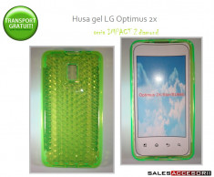 HUSA LG OPTIMUS 2X P990 SILICON GEL TPU DMD VERDE - TRANSPORT GRATUIT POSTA RO! foto