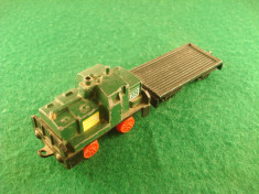 Matchbox LOCOMOTIVA + VAGON PLAT CAR Made in ENGLAND c.1977 foto