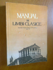 MANUAL DE LIMBI CLASICE PENTRU SEMINARIILE TEOLOGICE ANUL IV foto