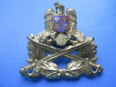 ROMANIA EMBLEMA CUC MILITAR OFITER SUPERIOR INFANTERIE HOPCT foto