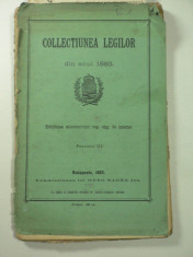 COLECTIUNEA LEGILOR DIN ANUL 1883 - STAMPILA OFICIALA MAGHIARA - BUDAPESTA 1883 foto