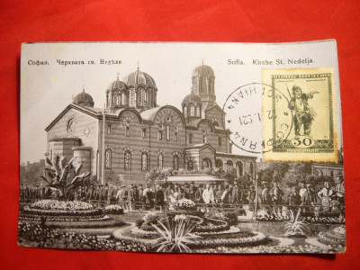 Ilustrata TCV -Sofia-Biserica Nedelia 1921 foto