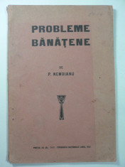 PROBLEME BANATENE - P. NEMOIANU - TIPOGRAFIA NATIONALA LUGOJ - 1925 foto