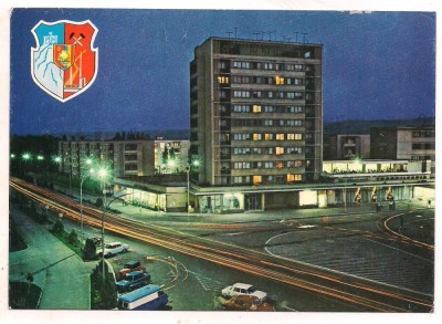 #carte postala(ilustrata) - DEVA-vedere nocturna foto