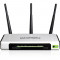 vand router wireless TP-LINK TL-WR1043ND 300 mb impecabil, cu tipla pe el, cutie si toate accesoriile