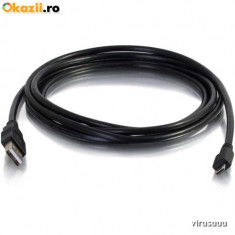 CABLU DE DATE ORANGE REYO ZTE BLADE Q MAXI CU MUFA MICRO USB NOU CULOARE NEAGRA foto