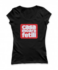 TRICOU DE DAMA PERSONALIZAT, CADOU - &amp;quot;CASA MOARA FETILI&amp;quot; foto