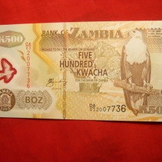 Bancnota 500 K 2003 Zambia , cal.NC