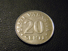 Estonia 20 senti 1999 XF foto