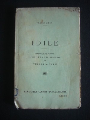 THEOCRIT - IDILE {1927} foto