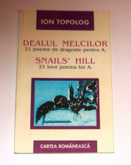 MOKAZIE! Ion Topolog - 21 poeme de dragoste - Dealul Melcilor - 60 pag - romana - engleza - 2+1 gratis toate produsele la pret fix - MOKV99 foto