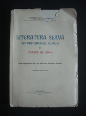 ECATERINA ST. PISCUPESCU - LITERATURA SLAVA DIN PRINCIPATELE ROMANE IN VEACUL AL XV-LEA {1939} foto