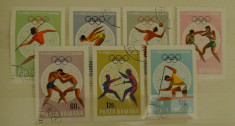 Serie Olimpiada 1968 - Lot B106 timbre Romania stampilate foto