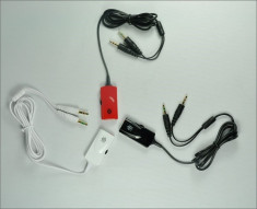 Cablu prelungitor 1,5m Steelseries Siberia V2, Neckband, 4H, 7H frost Razer Iesiri audio+mic, volum pe fir foto