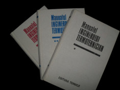 Bazil Popa,Manualul inginerului termotehnician , 3 volume, 1986 (foarte buna) foto