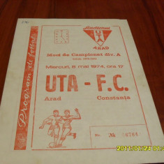 program UTA - F.C. Constanta