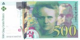 Bancnota Franta 500 Franci 1994 - P160a UNC ( valoare de catalog $250 - vezi descriere )