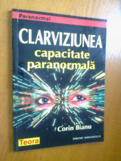 CLARVIZIUNEA CAPACITATE PARANORMALA - CORIN BIANU foto