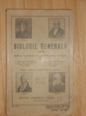 CORALIA VERNESCU--BIOLOGIE GENERALA - 1938 foto