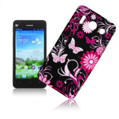 Husa plastic FLORAL Huawei Ascend G510 + folie protectie ecran foto