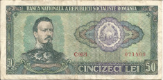 BANCNOTA 50 LEI 1966 VF++ foto