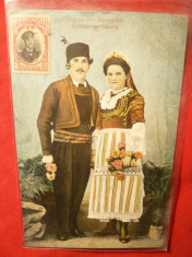 Ilustrata TCV-Costum Popular din Vakarel Bulgaria f.probabil aroman circ.1912 foto