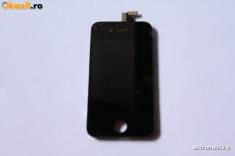 TouchScreen ( Geam ) Digitizer + LCD Retina Display Apple iPhone 4 Negru Black + Home buton Clasa A ( Calitate ) foto