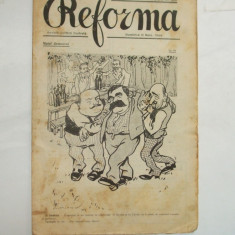 Reforma Revista politica ilustrata An I Nr. 32-3 Bucuresti 1908 Desene Ary Murnu