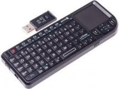 Mini Tastatura Wireless Rii Touchpad Tastatura miniatura 2.4GHz 2.4G Wireless Rii Mini PC PS3 PS 3 Xbox 360 Keyboard Touchpad QWERT DSSS keyboard foto