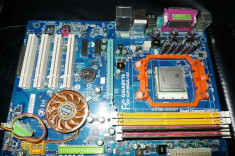 Vand kit placa de baza Gigabyte + procesor dual core + ram ddr2+ cooler foto