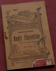 carte biblioteca pentru toti - Henrich Heine / Nopti Florentine - 96 pagini ! foto